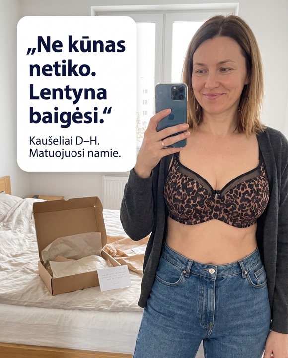 Reklama: „Ne kūnas netiko. Lentyna baigėsi.“